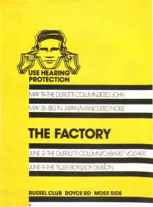 Fig. 3, Factory Club  Poster by Peter Saville http://www.cerysmaticfactory.info/images/fac1posterdetail.jpg