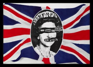 Fig. 4, God Save the Queen Sex Pistols poster by Jamie Reid http://lewebpedagogique.com/anglaisfastoche/files/2013/09/god_save_the_queen_poster.jpg